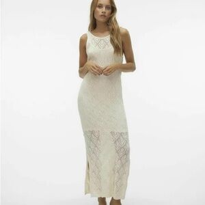 Pull&Bear Cream Lace Dress